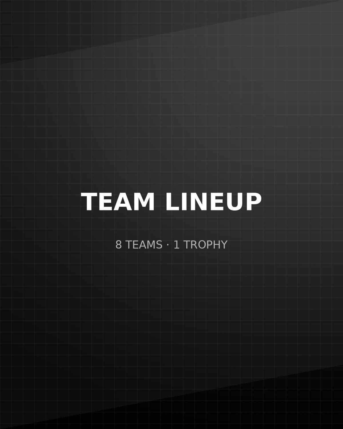 Team lineup announcement poster