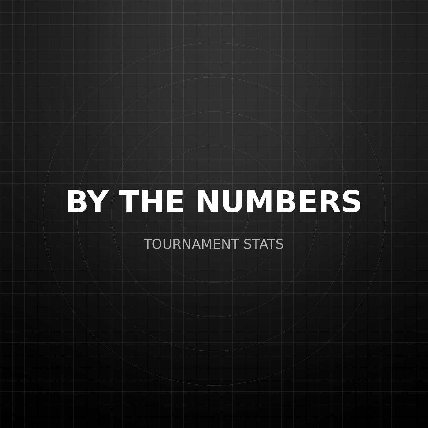 Tournament statistics infographic