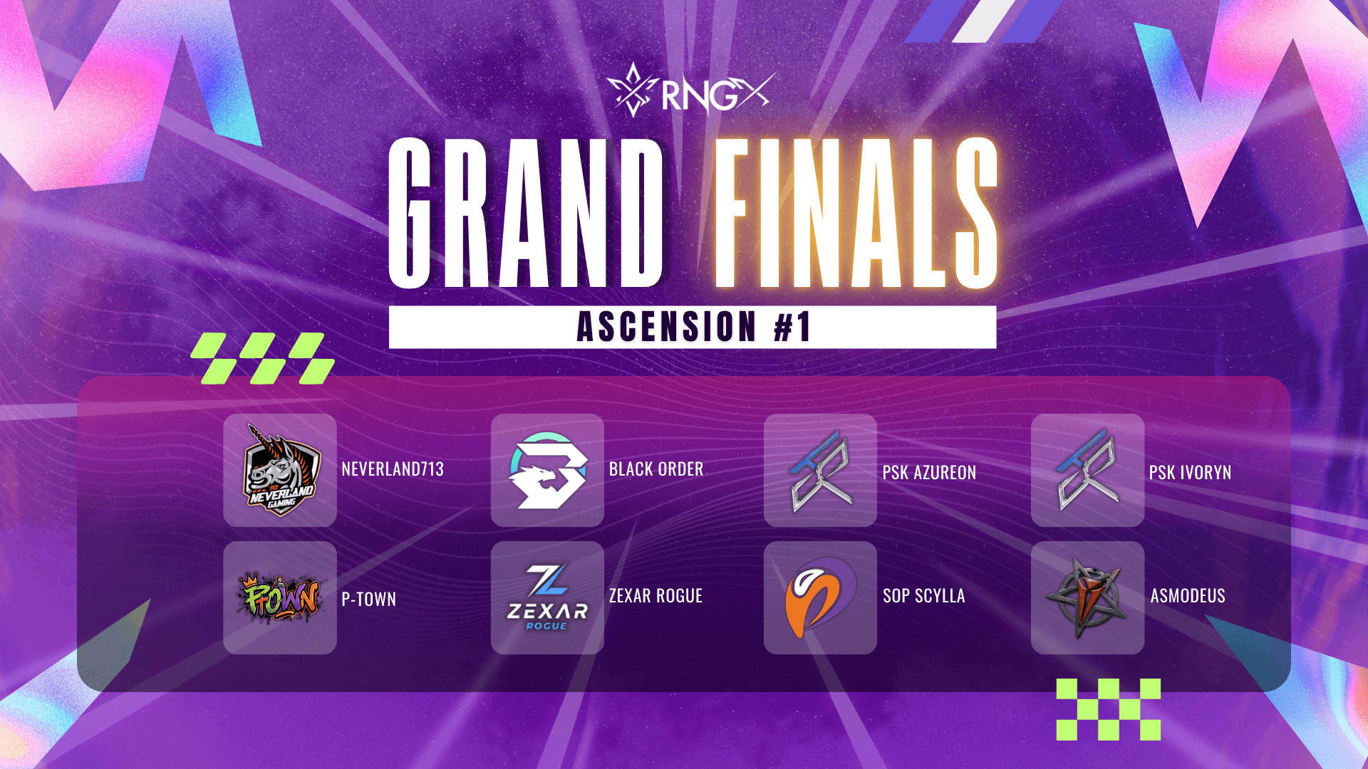 ASCENSION #1 Top 8 teams