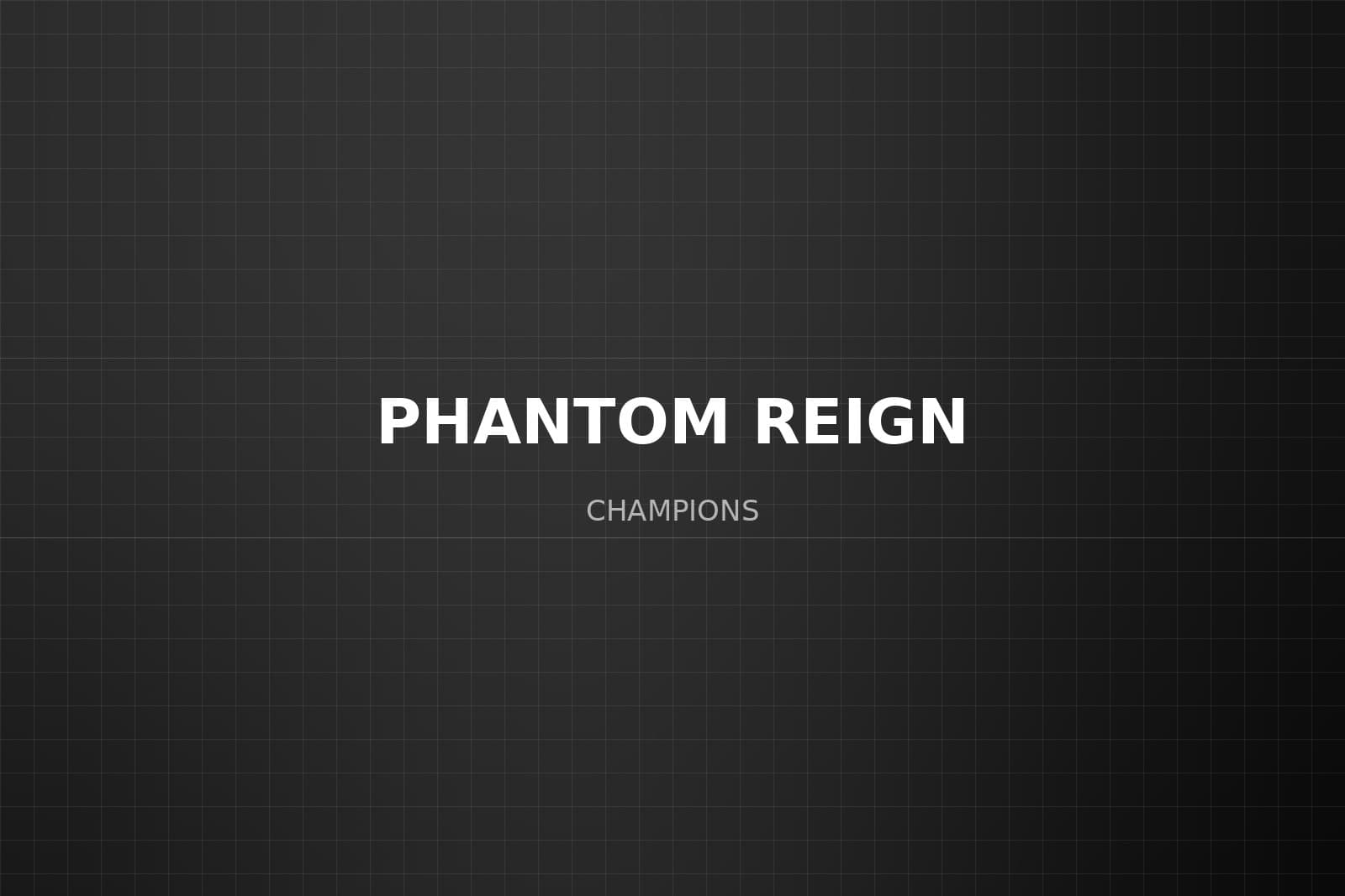 Phantom Reign lifting the ASCENSION #1 trophy